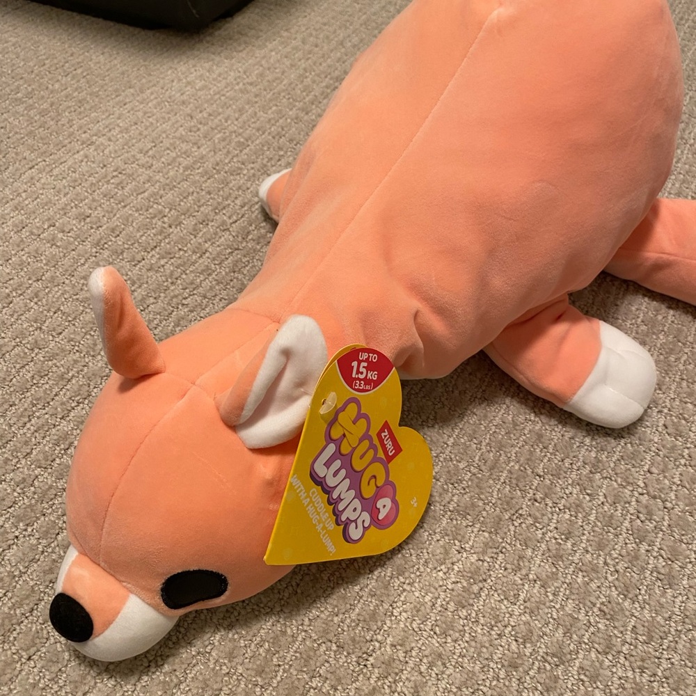 Hug a Lumps Plush Toy Fox stuffed animal heavy large